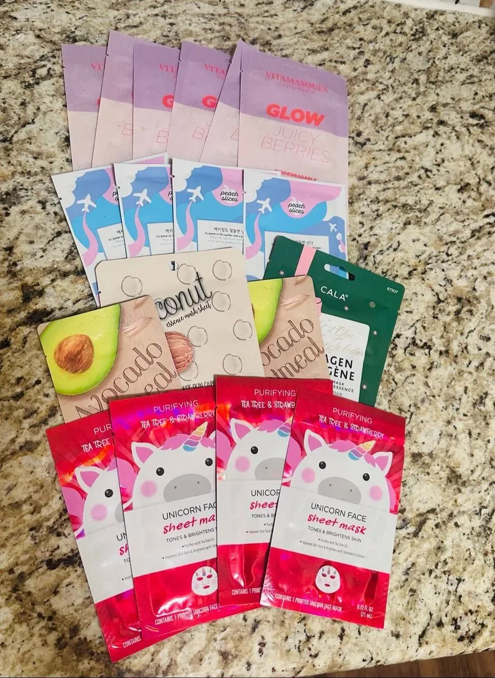 CALA 18x Sheet Masks and Clay Mask Lot New